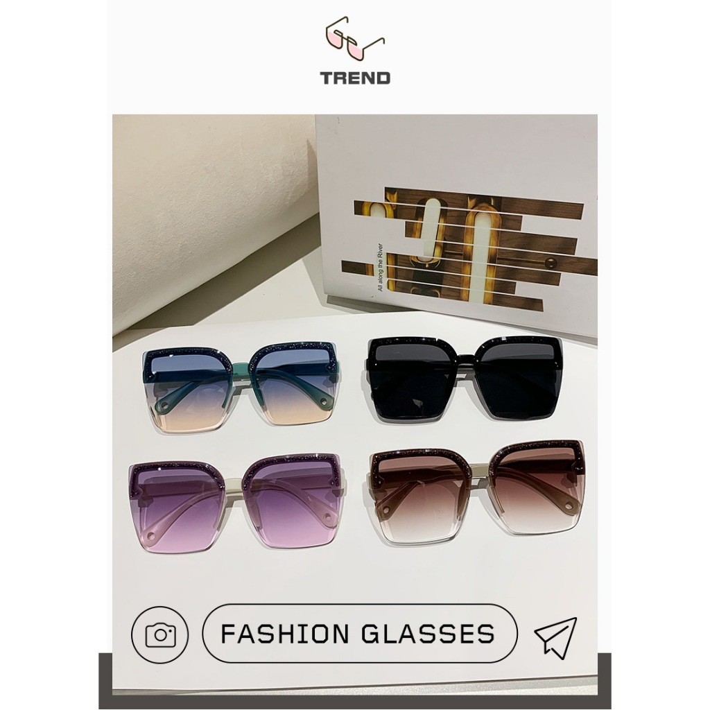 Sunglasses Kacamata Hitam Titanium Kotak Wanita Sunglasses New Arrival Import Kacamata Fashion