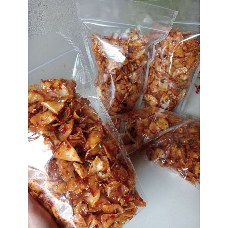 

KERIPIK SINGKONG PEDAS 500 gram