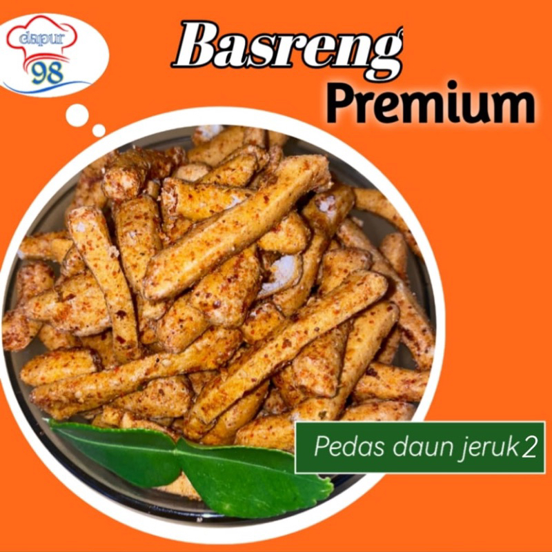 

basreng premium 500 gr / premium 2 / basreng pedas / basreng pedas daun jeruk / basreng bakso goreng ikan