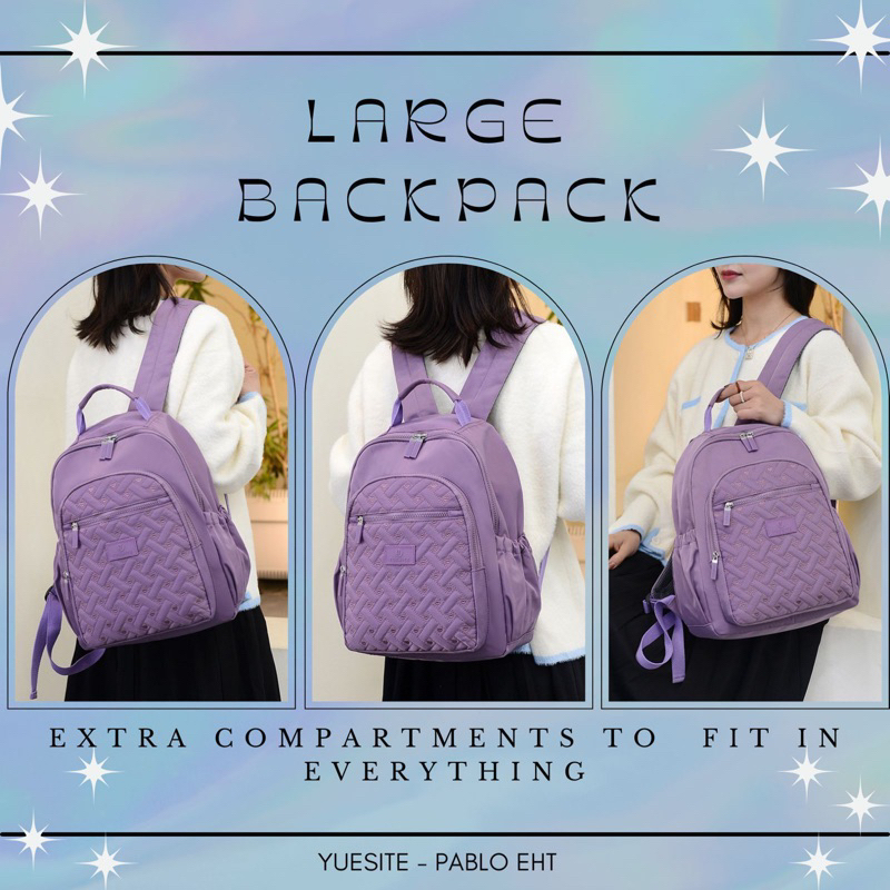 Yuesite Pablo Large Backpack Original ransel besar