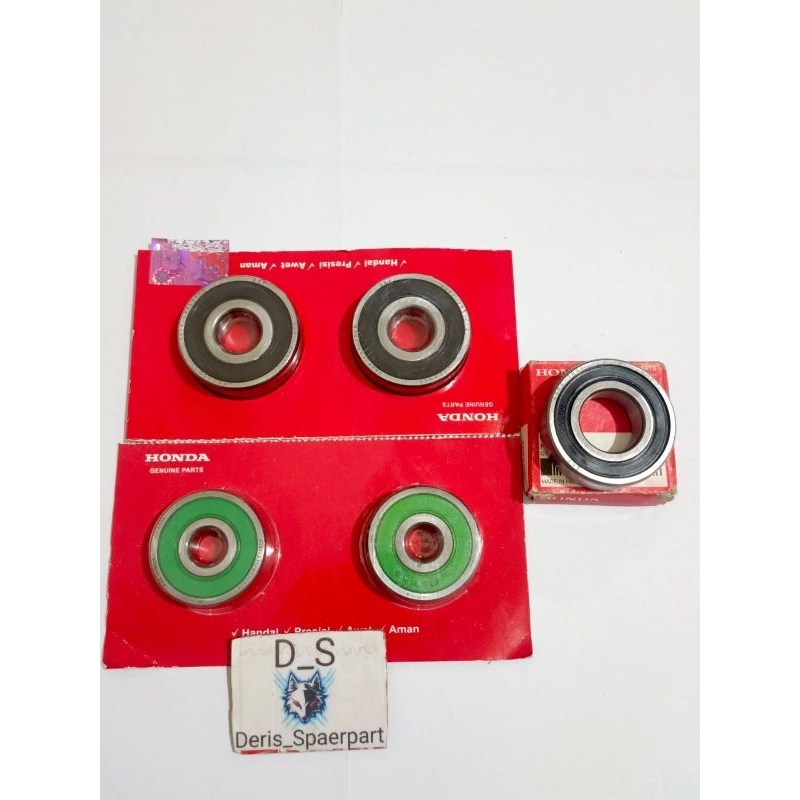 Bearing roda set depan belakang+bearing nap gear cbr new cbr150 verza megapro new 5pcs