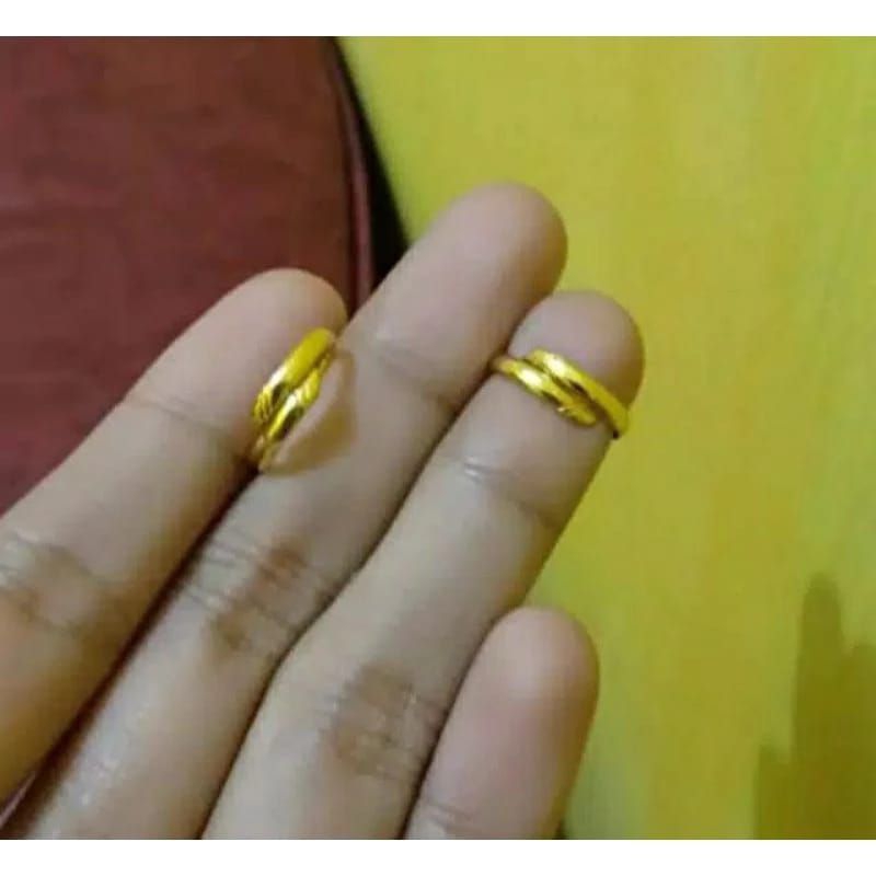 Acc Cincin Bayi emas 24K Kadar 99,99%.