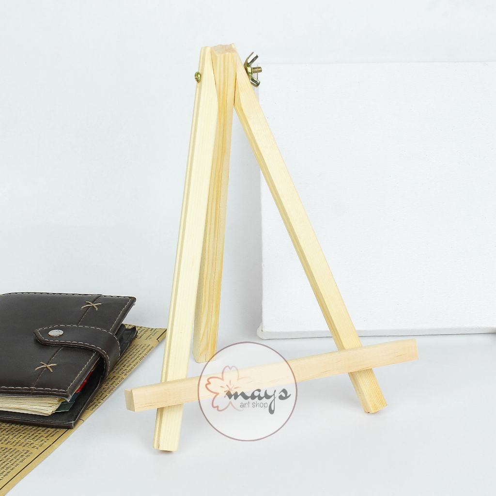 

Easel Kayu Stand Lukis Canvas 24 cm - Easel Mini Kecil Kanvas - Wooden Stand Tripod Penyangga Standing Photo Frame Foto - Dudukan Hp Handphone - Dekor Dekorasi Meja Souvenir Pesta Pernikahan Nikah Wedding Decoration Figura Suvenir Acara Kayu Solid