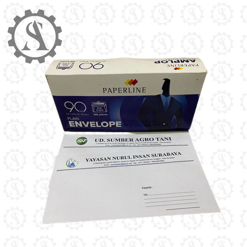 

Cetak Amplop Merk Paperline 23cm x 11cm Full Color