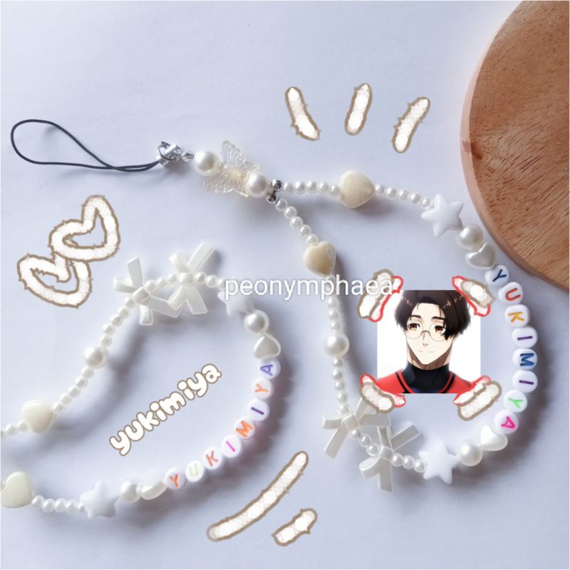 blue lock yukimiya kenyu strap phonestrap