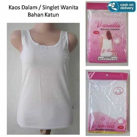 TankTop Wanita Vanella Leadess Warna Putih