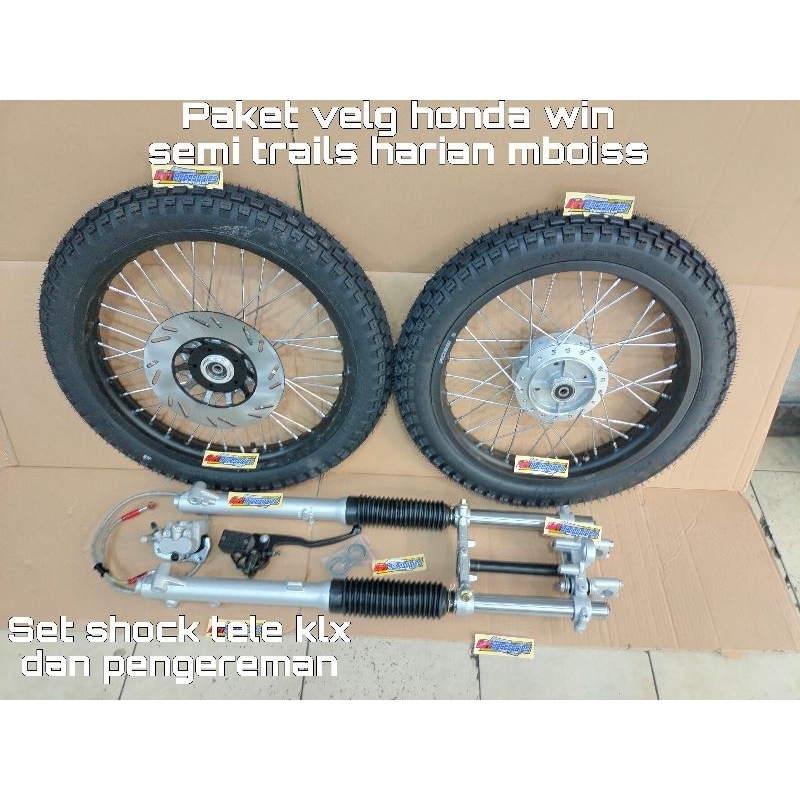 Paket velg set honda win 100 semi trails harian/trabas