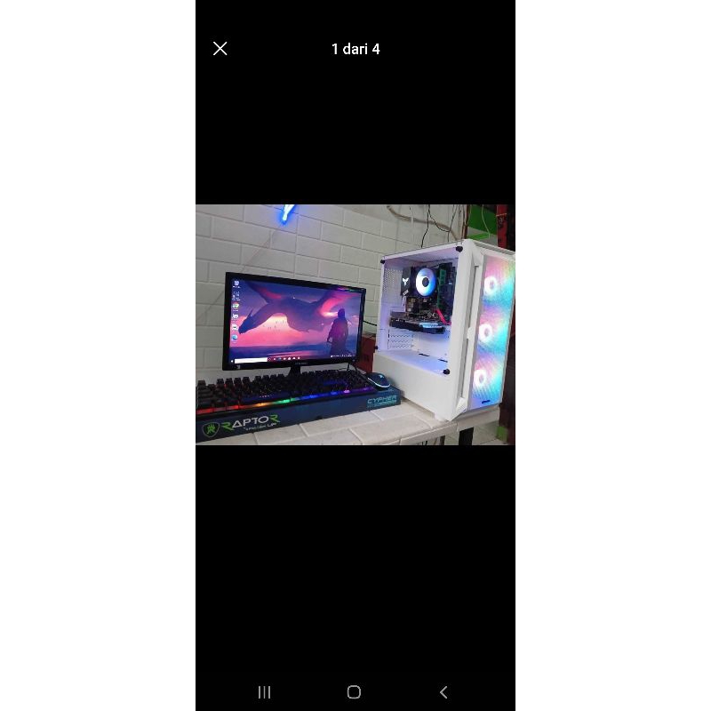 pc gaming full set i5 4590 gtx 1050ti 4gb