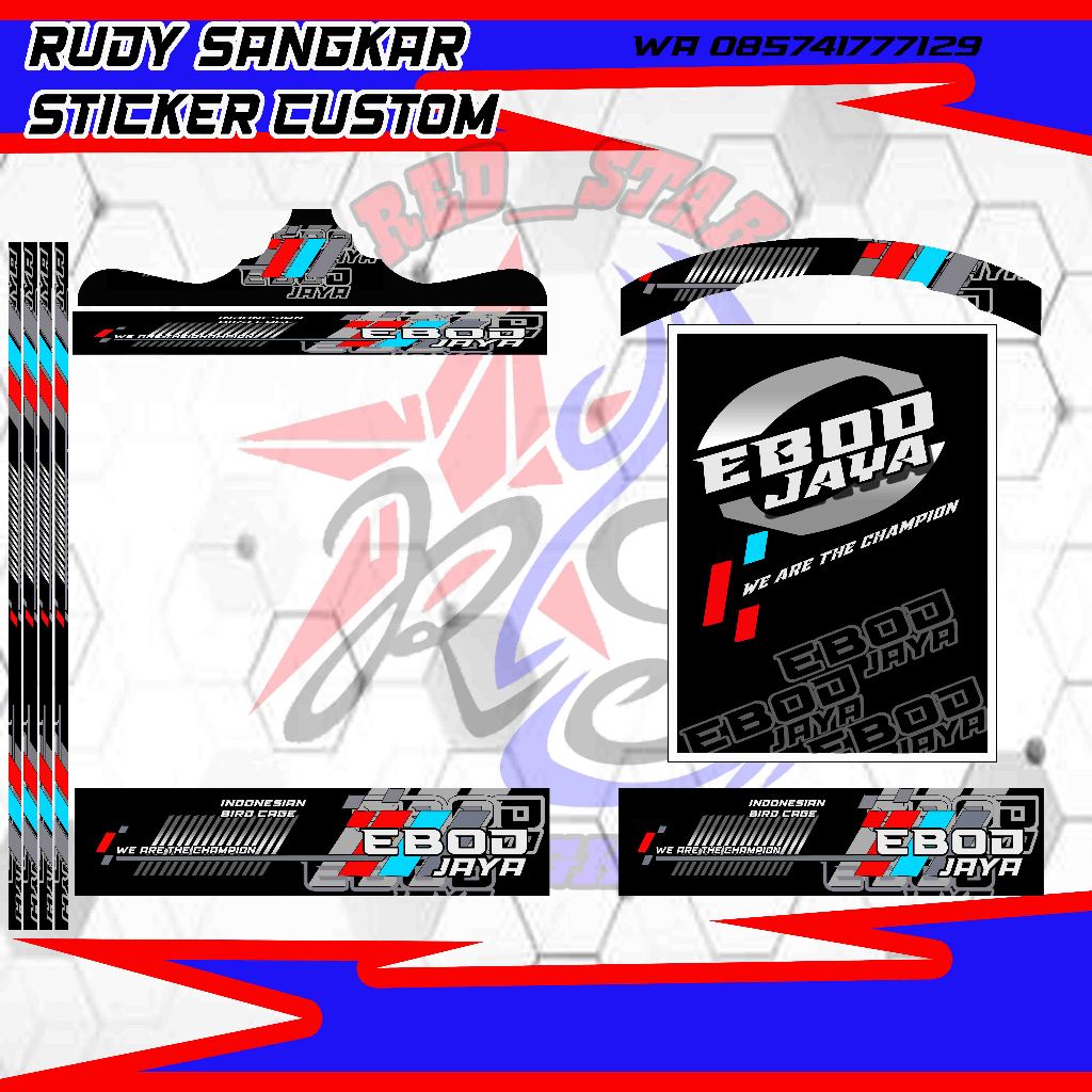DECAL EBOD JAYA STIKER DECAL EBOD JAYA WE ARE THE CHAMPION ,MOTIF DIBUAT MENYESUAIKAN ASLI NYA DECAL