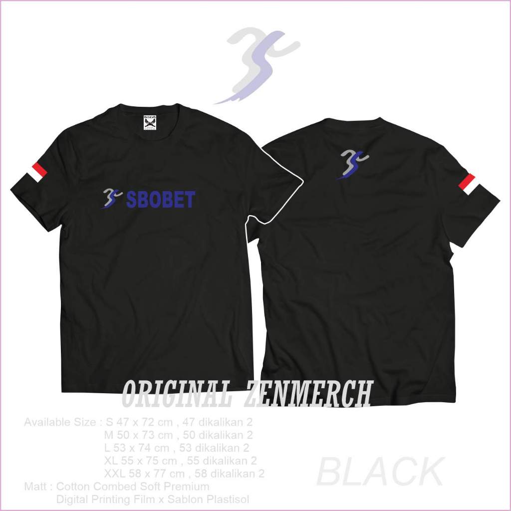 Kaos Sbobet Indonesia Basic Cotton Premium COD Terbaru