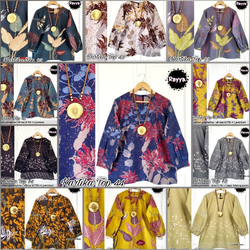 kemeja batik wanita kartika top by rayya BATIK SOLO MAMILA KATUN HALUS