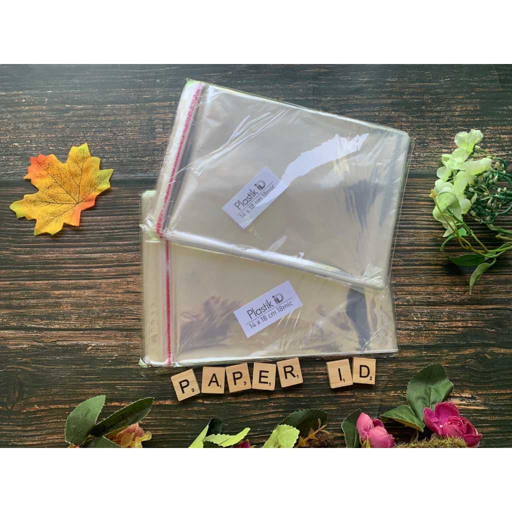 14 x 18 cm (18 mic) Plastik Kaca | Plastik Opp | Plastik Undangan