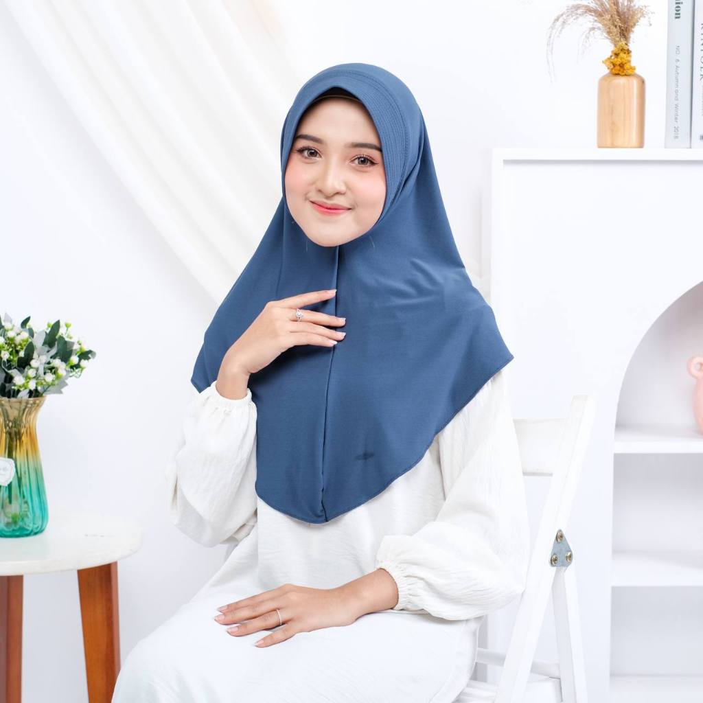 Muslim Hijab - Shafia Hijab Bergo Sport Instan Pet Antem Matt Jersey Premium Super