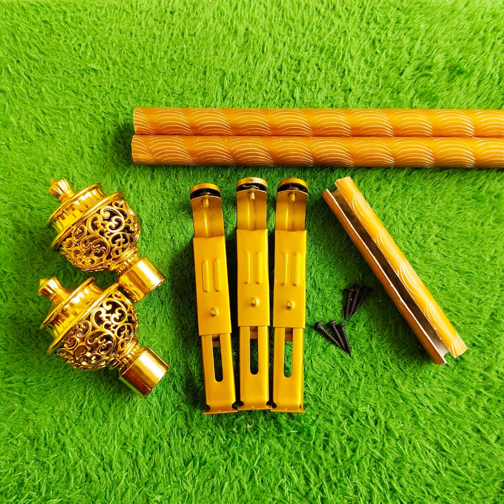Batang Gorden 2 Meter - 3 Meter Fullset Besi Murah Tutup Batik