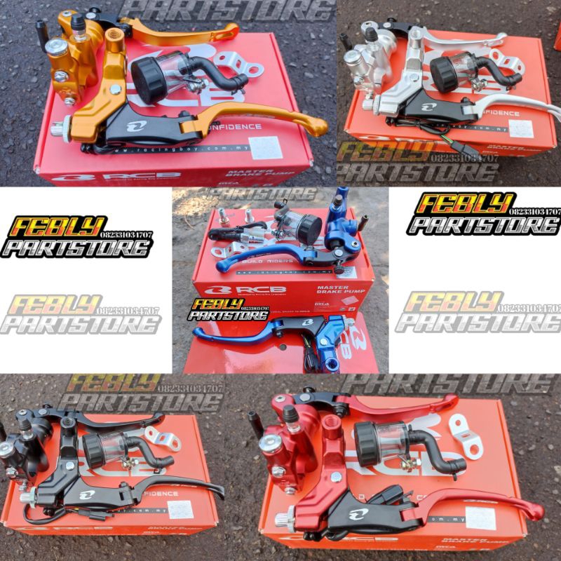 MASTER REM RCB RADIAL S1 14MM SET KOPLING RCB S1 ORIGINAL MASTER REM RCB 14MM CNC RADIAL TABUNG PISA