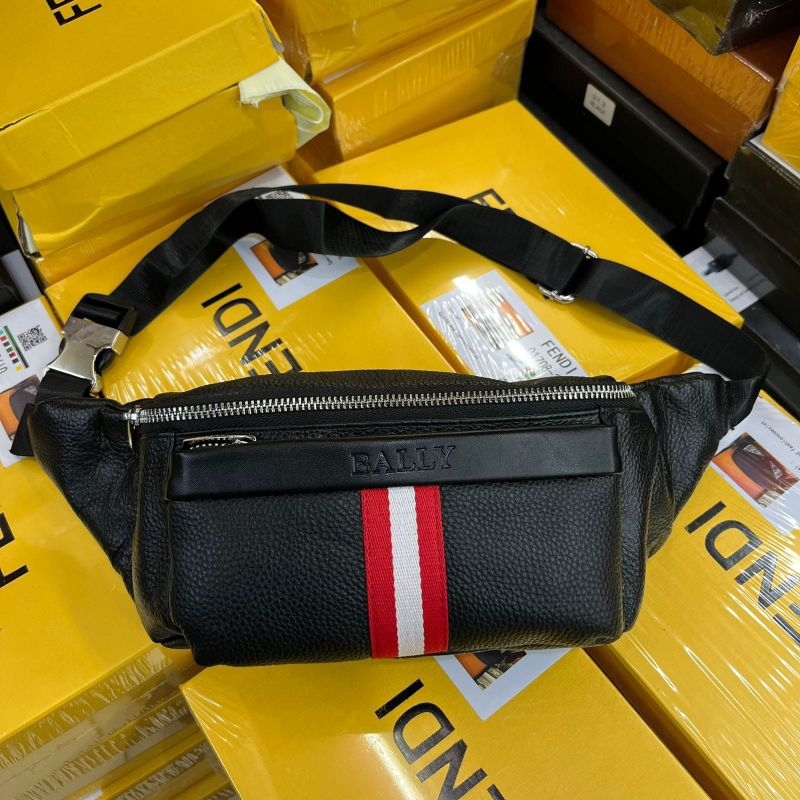 Tas waistbag pria bally tas selempang bally pria kulit