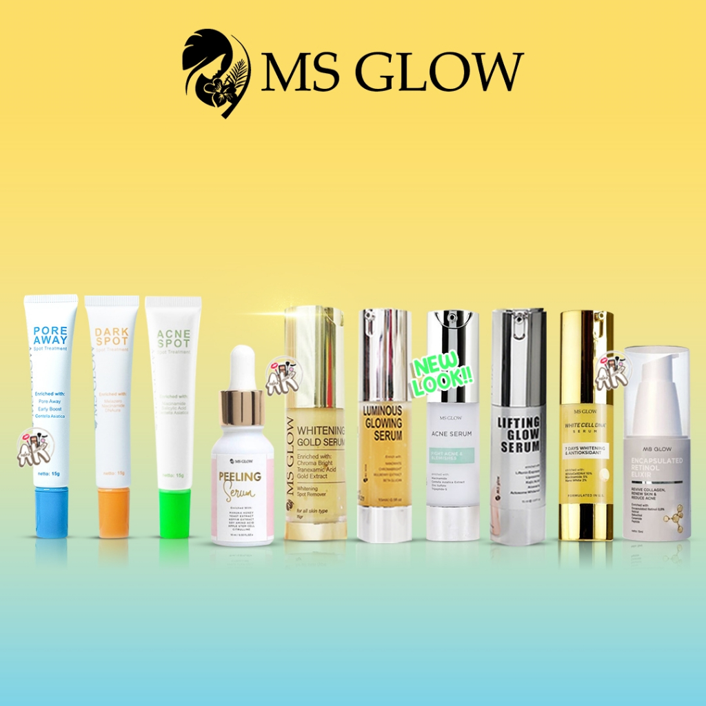 MS GLOW SERUM ALL SERIES ORIGINAL BPOM ( ACNE SPOT / DARK SPOT / PORE AWAY / ACNE NEW / DNA WHITE CE