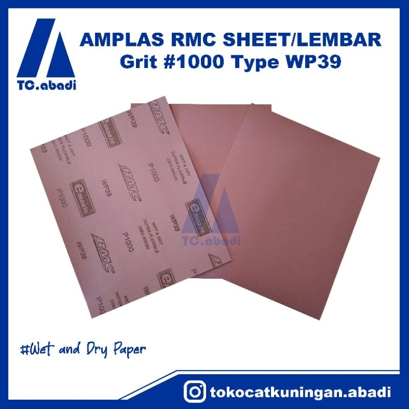 AMPLAS RMC UNGU SHEET/LEMBAR - WP 39 Grit P120 , P220 , P240 , P1000