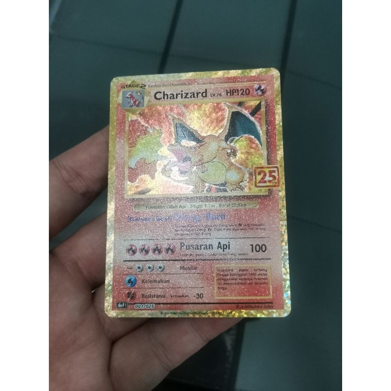 Charizard 25th promo kartu Tcg