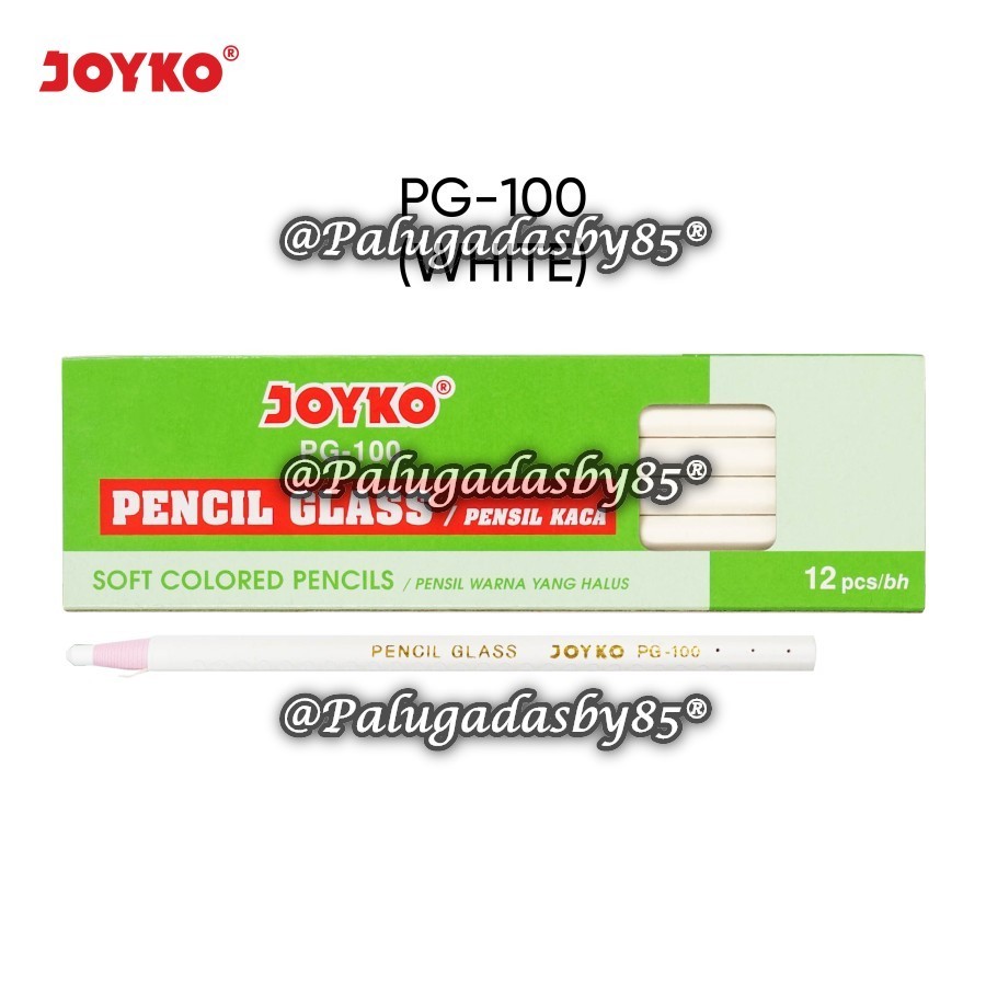 

(1 Biji) GROSIR Pensil Kaca Joyko PG-100 Putih / Dermatogrpah Joyko PG-100 / Pencil Glass Joyko PG 100 / Joyko PG100 / Dermatogrpah PG-100