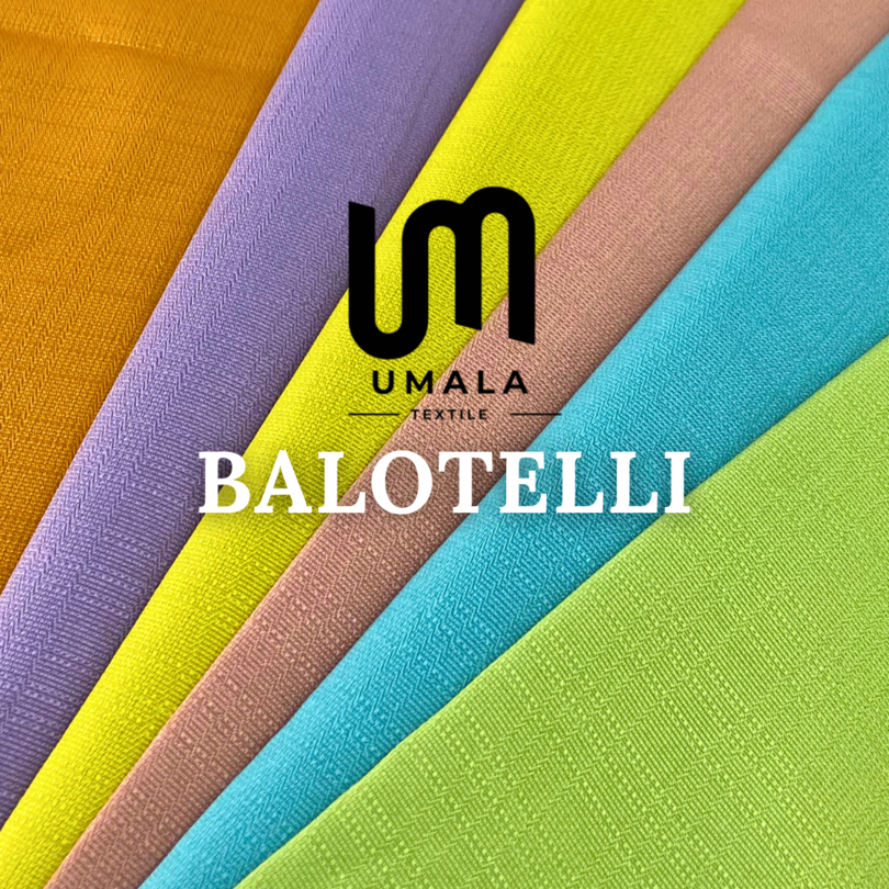 Kain Bahan Gamis/Rok/Seragam Setelan 1 Roll - Kain Balotelli Balotelly
