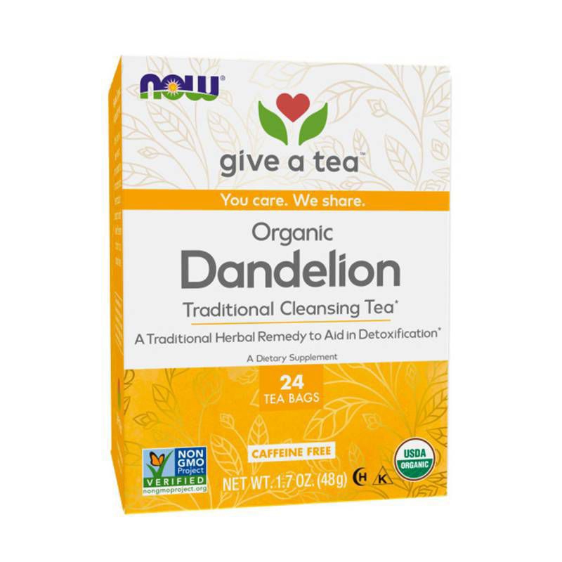 

TEH -TEA Now Foods Organic Dandelion Tea 24 pc