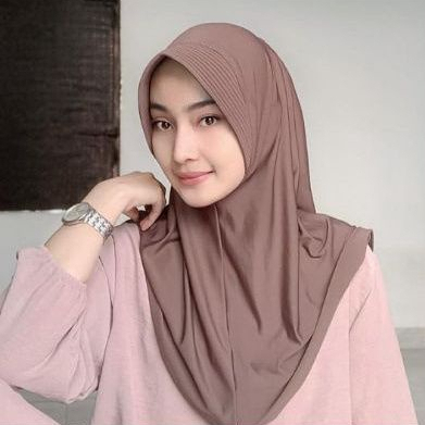 HIJAB BERGO HAMIDAH INSTAN BAHAN JERSEY SUPER LEMBUT HIJAB SPORT WITH INSTAN