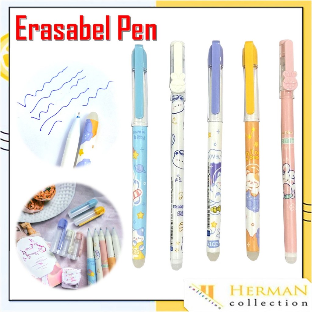 

HC Pulpen Gel 0.5mm Erasable Gel Pen Bolpoin Tinta Gel Cair Bisa Di Hapus Pena Aesthetic Edition Karakter Kartun