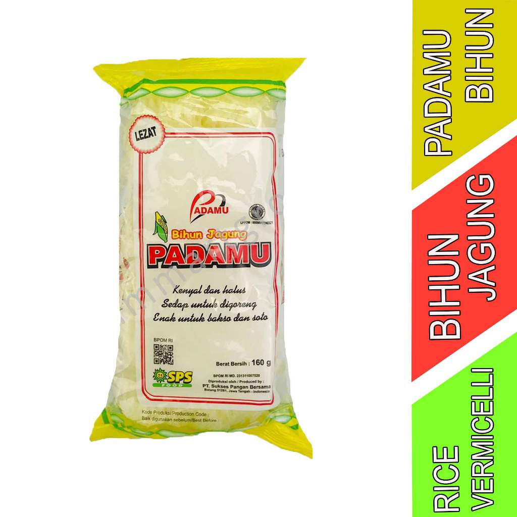 

Bihun Rice Vermicelli - Padamu - Bihun jagung - 160gr