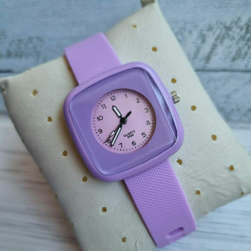 ✅COD JAM TANGAN WANITA RUBBER TERBARU 2023 IMPORT KEKINIAN CEWEK KARET