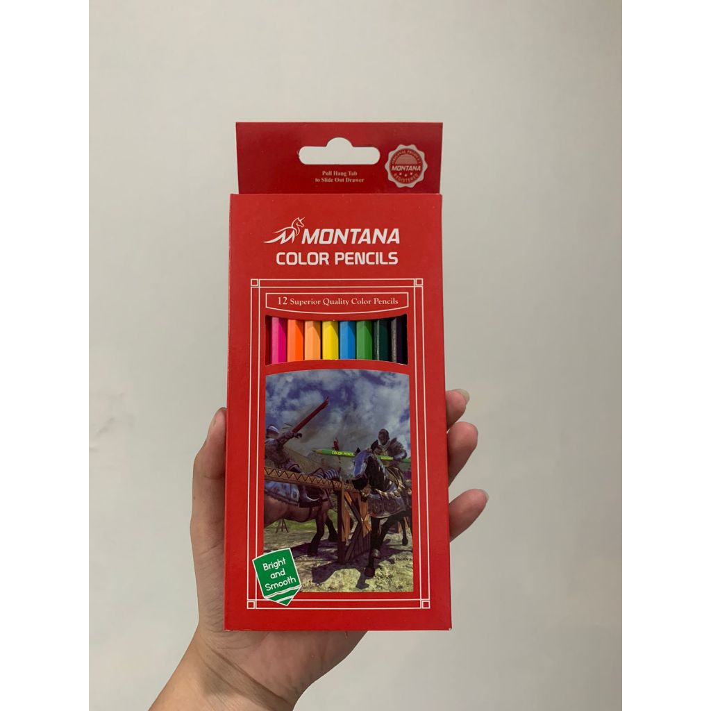 

Pensil Warna Montana 12 warna Panjang dan pendek