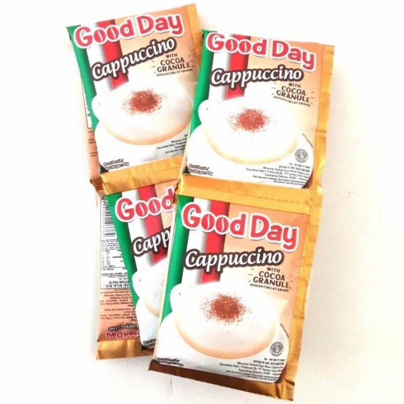

Gooday cappucino 250gr isi 10sheet