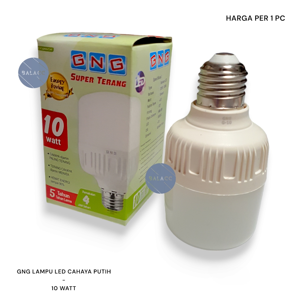 LAMPU LED GNG 10 WATT KAWACHI SUPER TERANG
