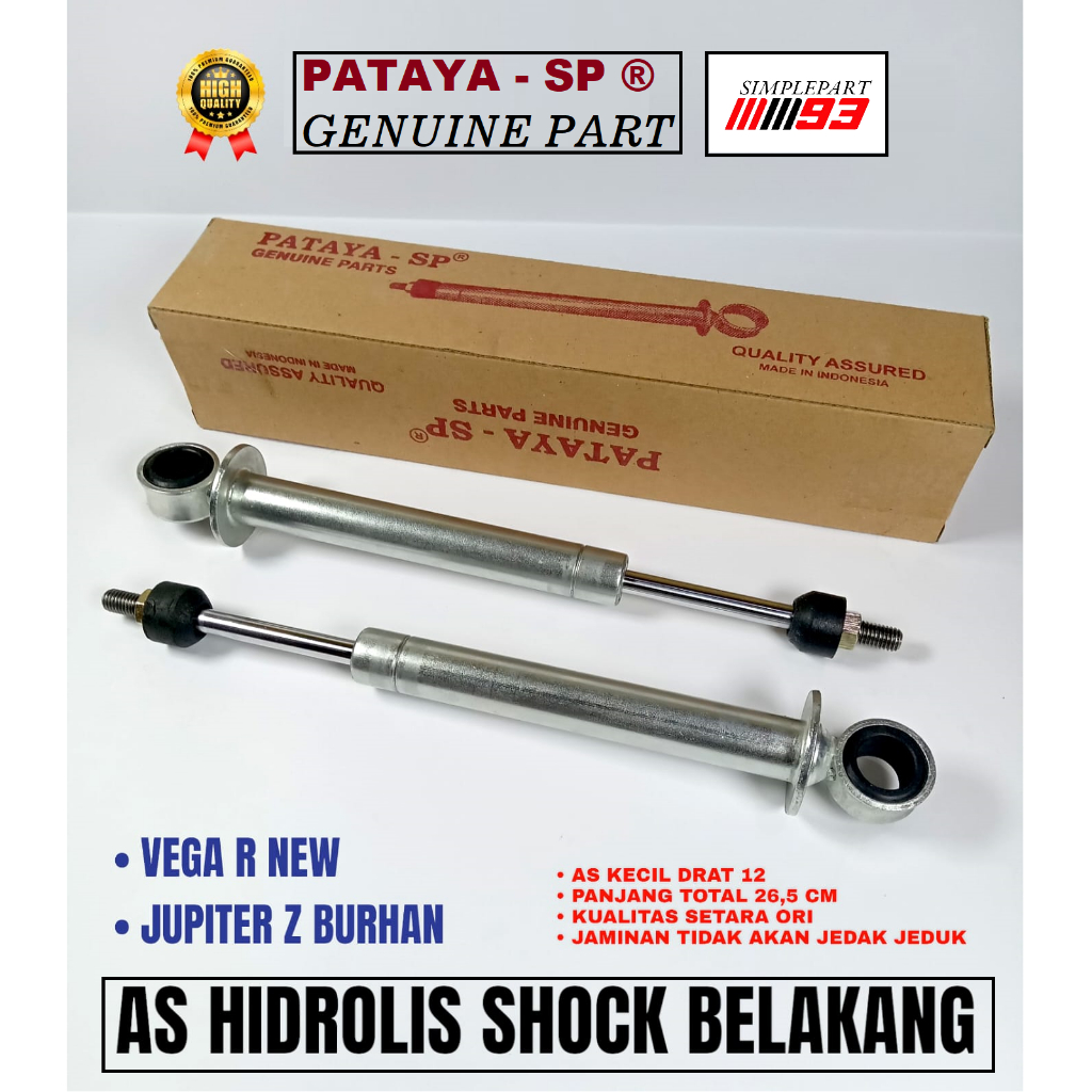 AS HIDROLIS SHOCK SHOK SKOK BELAKANG [ PATAYA ] MOTOR YAMAHA - VEGA R NEW , JUPITER Z BURHAN