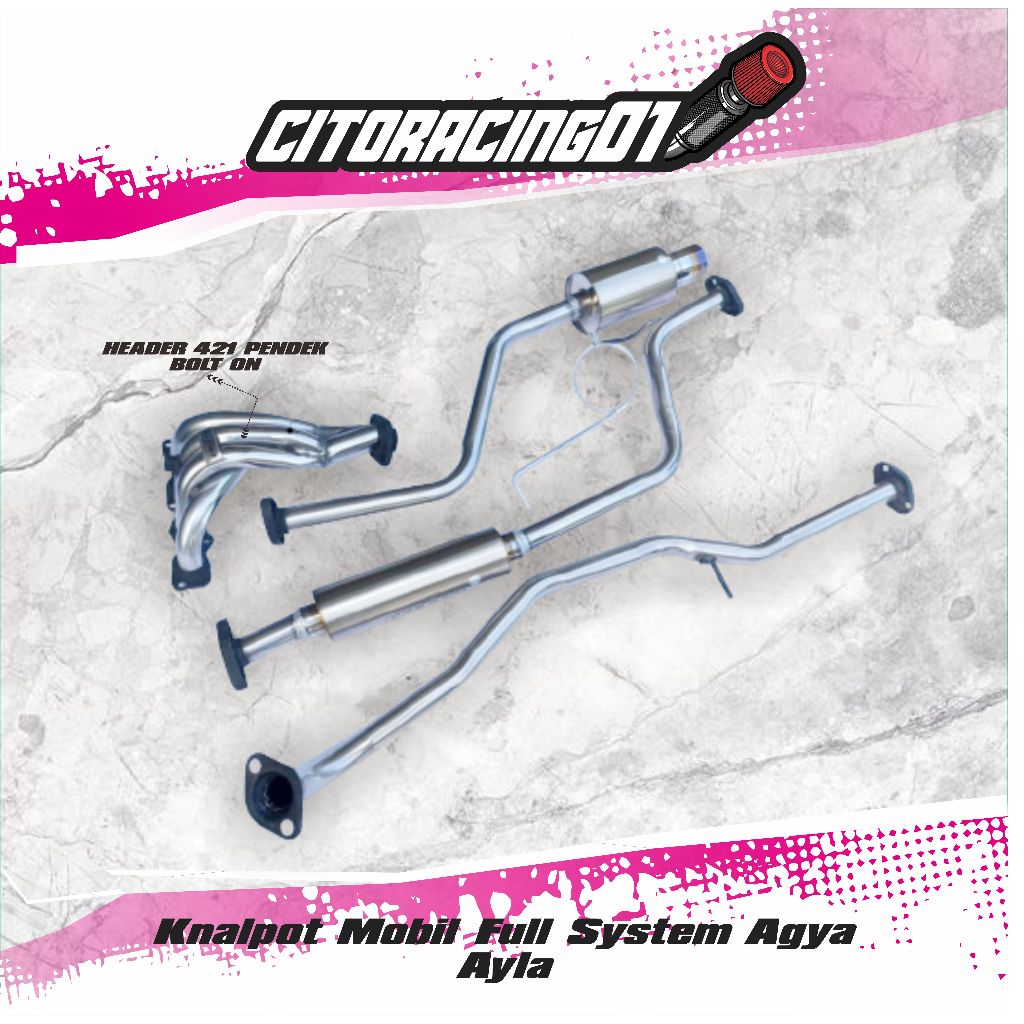 Knalpot Mobil Full System Agya Ayla