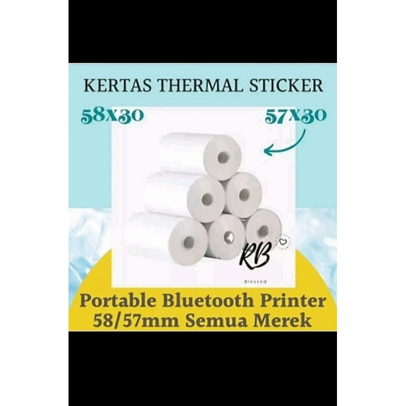 

Kertas Thermal EDC Bluetooth UK 58/57x30