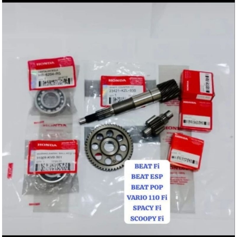 GIGI GIR RASIO CVT BEAT Fi BEAT POP BEAT ESP VARIO 110 Fi SCOOPY Fi SPACY Fi HONDA KZL K44 K81 SET L