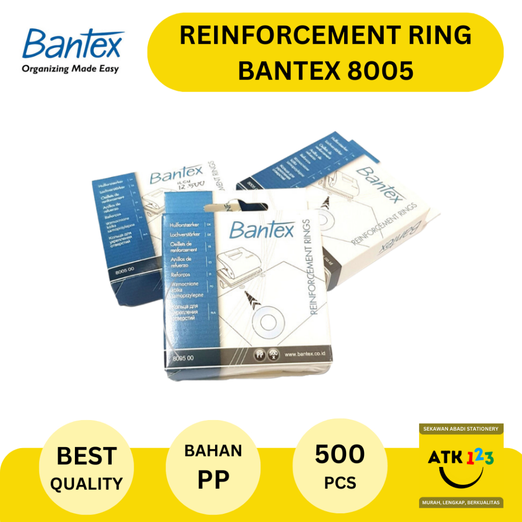 

Reinforcement Ring / Mata Ayam / Isolasi Bolongan Merk Bantex 8005