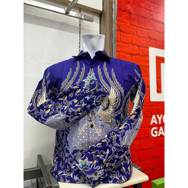 KEMEJA BATIK PRIA LENGAN PANJANG 3NTHREE