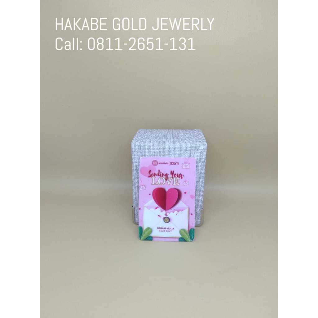 Mini Gold Sending Your Love 0.025 Gr 24K Fine Gold 999.9