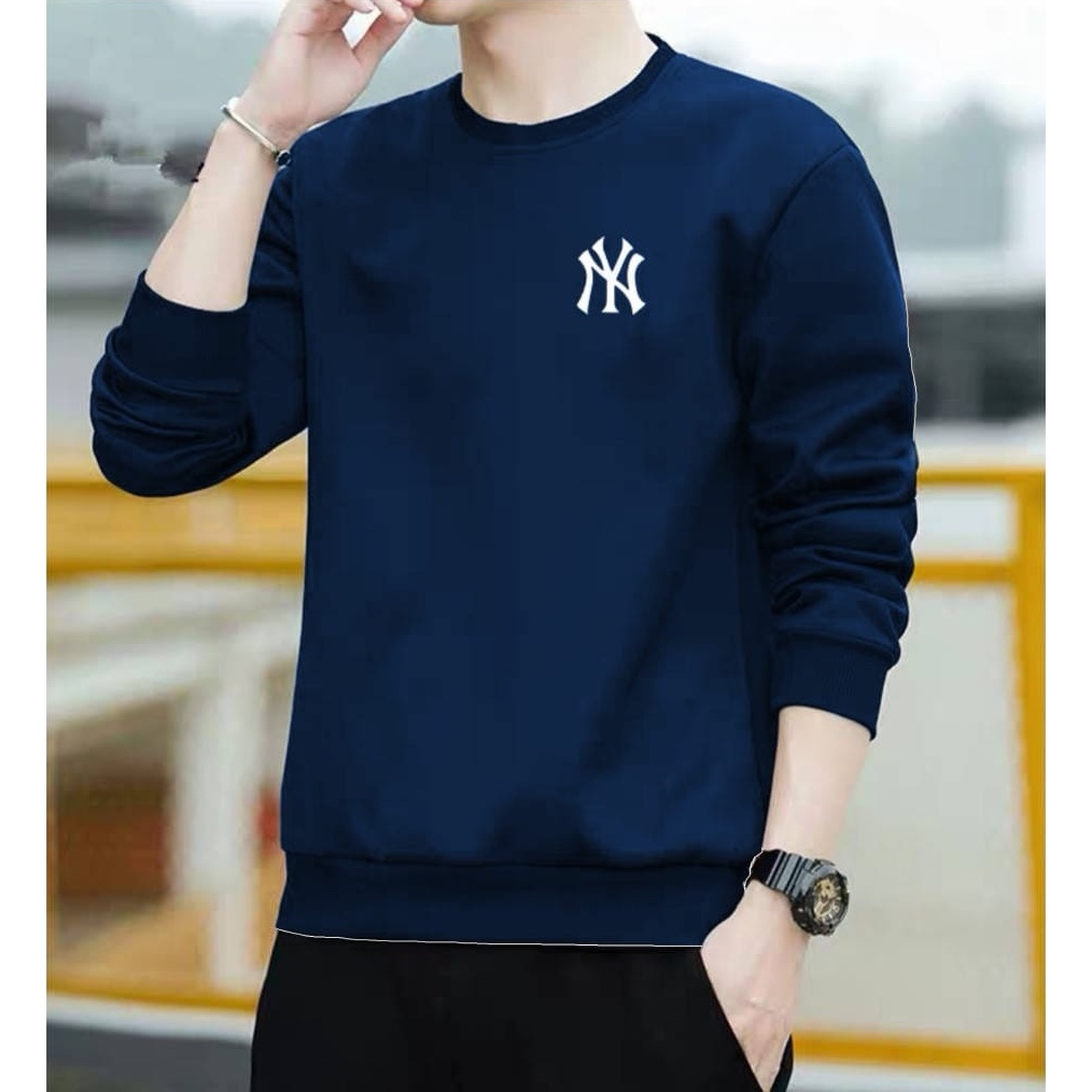 Promo Sale Sweater Keren Bisa COD Kaos Pria Terbaru New York Baju Unisex Cowok Kekinian NYC Sweter Pria Distro Kaos Pria Lengan Panjang Crewneck Cowok Terlaris Kaos Oblong Murah Sweater Cowok Remaja Dewasa