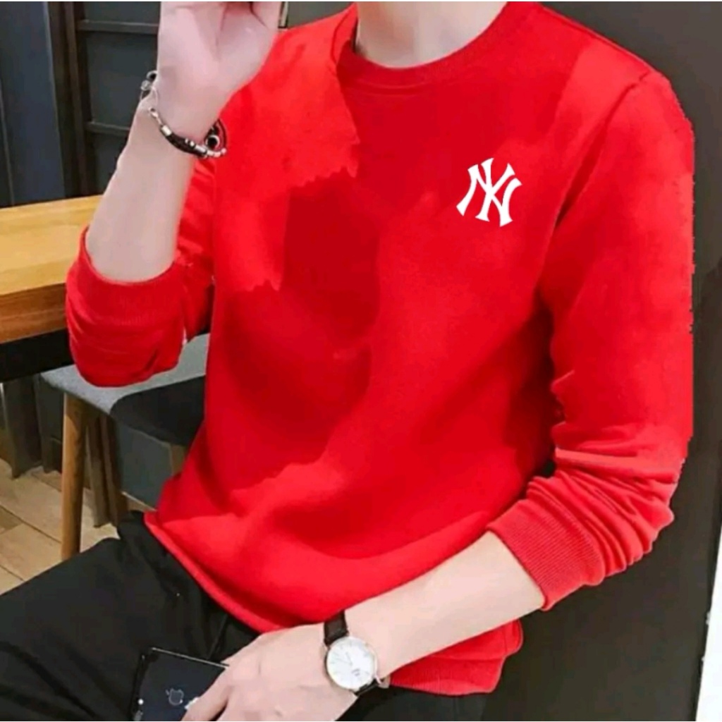 Promo Sale Sweater Keren Bisa COD Kaos Pria Terbaru New York Baju Unisex Cowok Kekinian NYC Sweter Pria Distro Kaos Pria Lengan Panjang Crewneck Cowok Terlaris Kaos Oblong Murah Sweater Cowok Remaja Dewasa