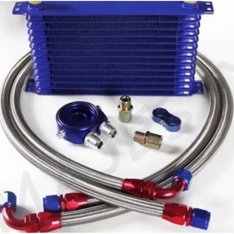 Oil Cooler Mobil 10 Row Universal - Pendingin Oli di Dalam Mesin