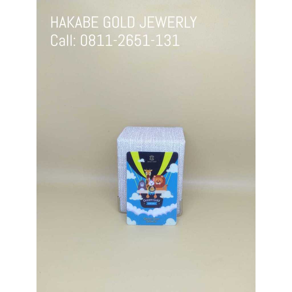 Logam Mulia Dream Gold 0,025 Gr 24K Fine Gold 999.9