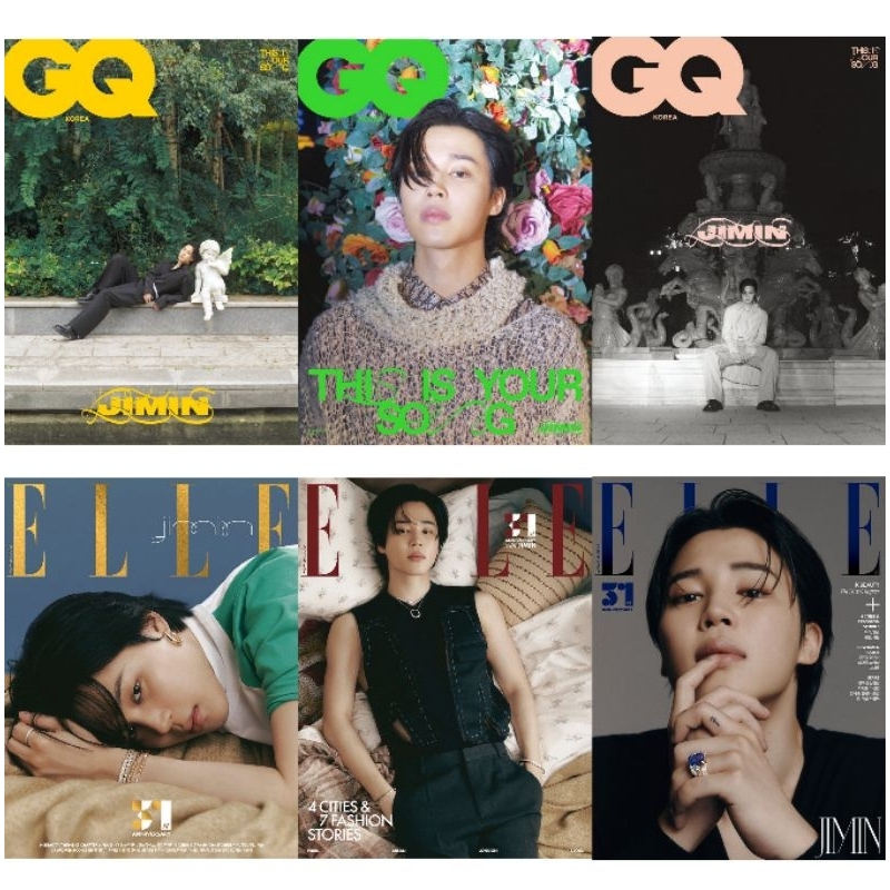 (PO & CICILAN) GQ KOREA & ELLE MAGAZINE - COVER JIMIN OF BTS