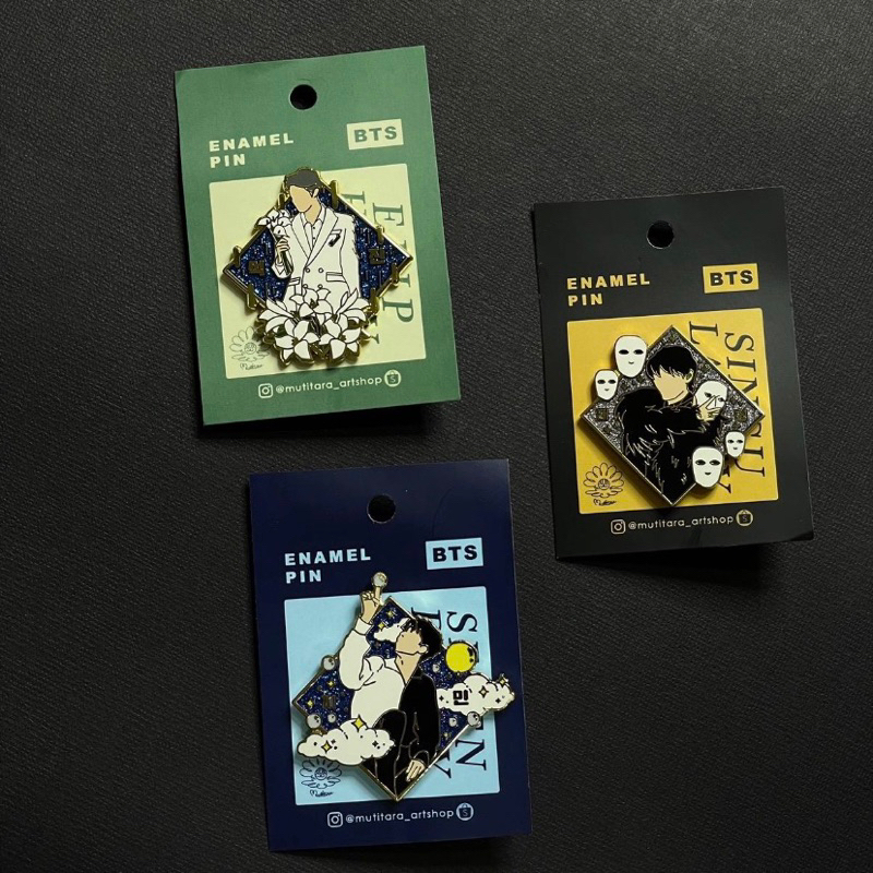 BTS ENAMEL PIN