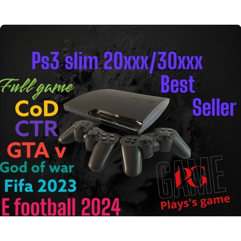 PS3 SLIM 20/30 63 Games pes2025 HDD 120+500 GB FULL GAME+ HARGA PROMO BOS