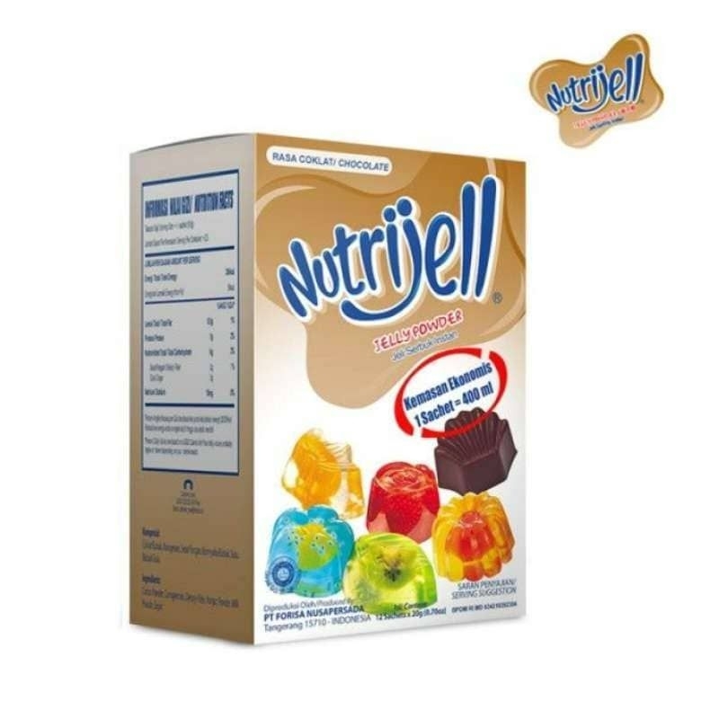 

nutrijell Coklat isi 12 sachet