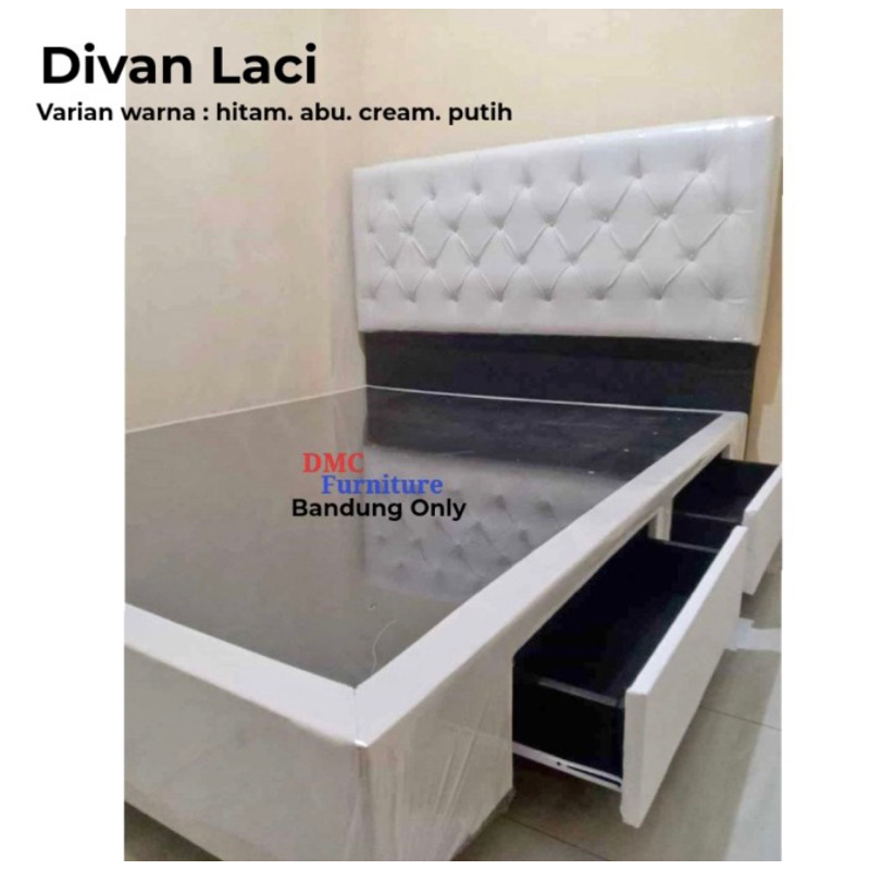 Divan / Dipan Springbed Laci 180x200 Ranjang Garansi