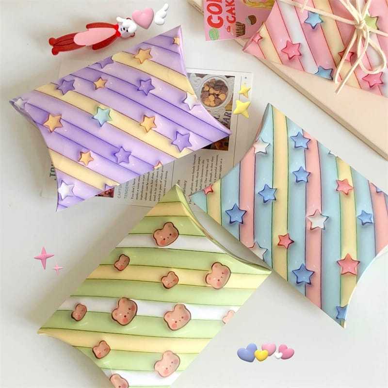 

[ORGM] Perlengkapan Pesta Kotak Kado Mini Pillow Box Warna Marshmallow Kotak Kado Kecil Souvenir Door Gift